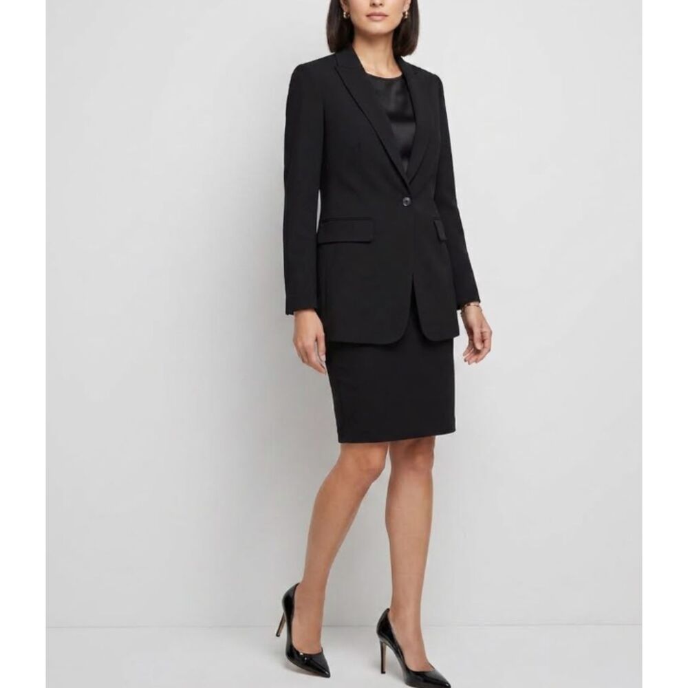 Vince Camuto 2023 Peak Lapel One Button Blazer Jacket Women's Size 6